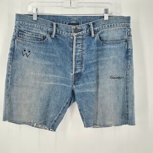 John Elliott x Dr Woo Union Shorts Size 34 distressed 7” Inseam UNISEX *Altered*